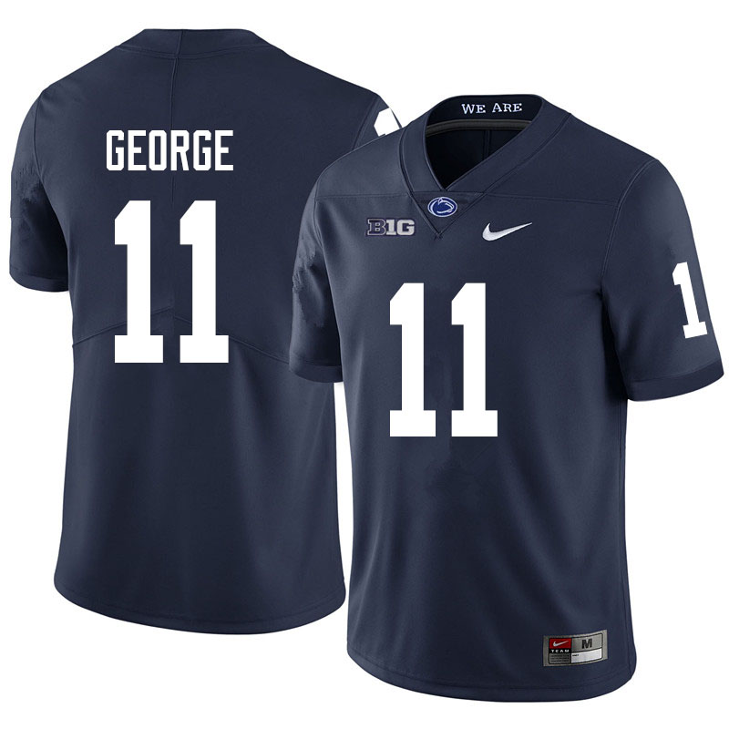 Men #11 Daniel George Penn State Nittany Lions College Football Jerseys Sale-Navy